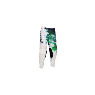 ACERBIS kalhoty ONE K-WINDY VENT BRUSH bílá/zelená